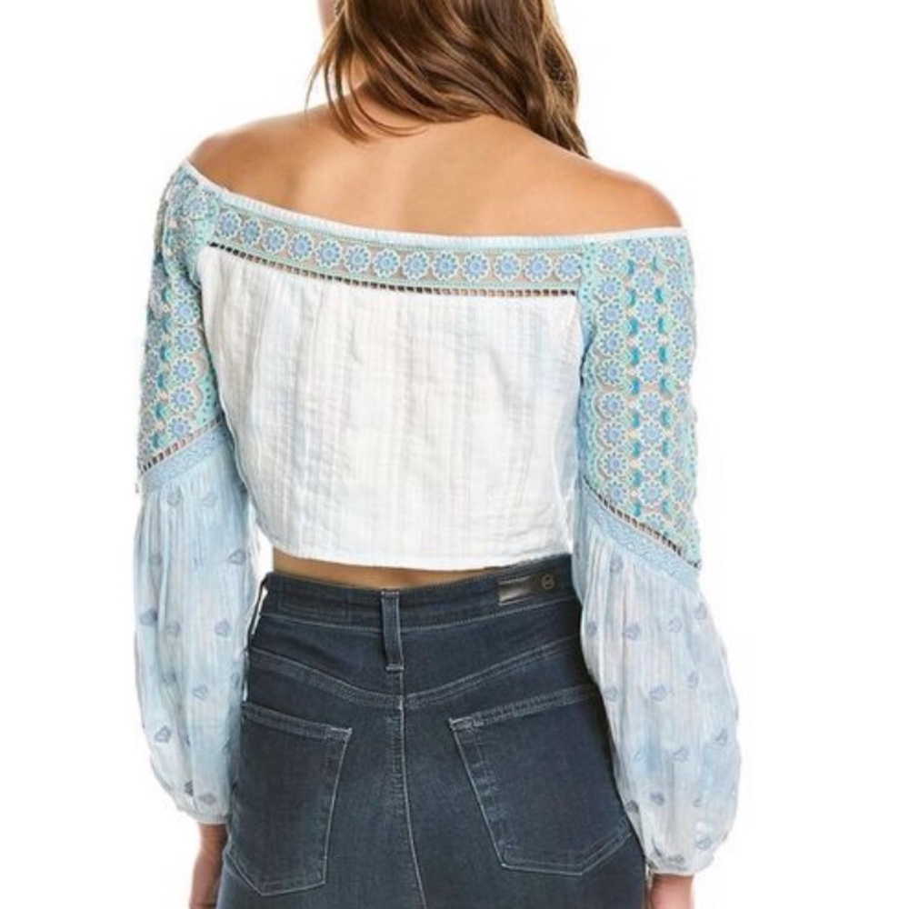 Loveshackfancy Womens  Perris Crop Top